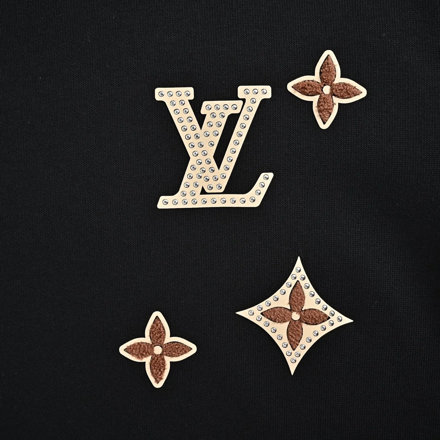 Louis Vuitton/Louis Vuitton rivet presbyopic letter hooded sweatshirt